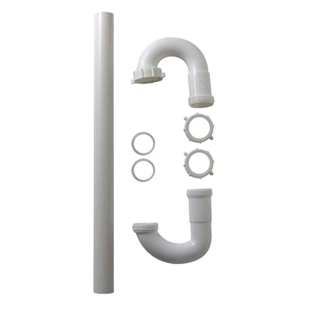 Thrifco Plumbing 1-1/4 Inch x PVC S-Trap with Nut & Washer 4401982